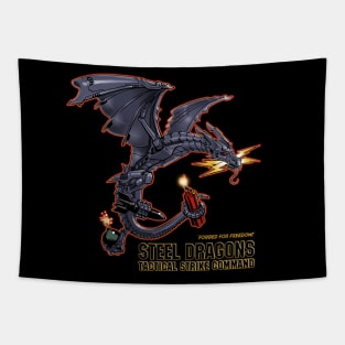 Steel Dragons Tapestry