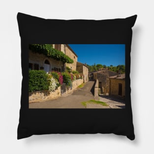 Street in Rocchette di Fazio, Tuscany Pillow