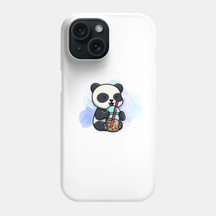 Cute Panda Drink Boba Phone Case