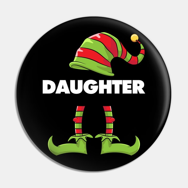 Daughter Elf Funny Matching Christmas Costume Family Pin by teeleoshirts