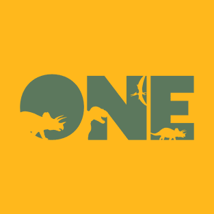 one year dinosaur birthday T-Shirt