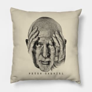 Retro Portrait Peter Gabriel Pillow