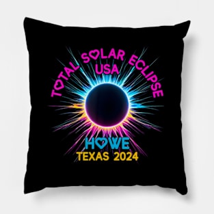 Total Solar Eclipse Howe Texas Wo s 2024 Pillow