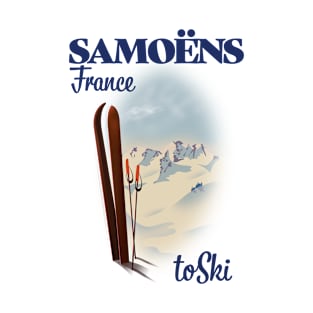 Samoëns France travel poster T-Shirt