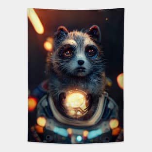 Raccoon Scavenger Tapestry