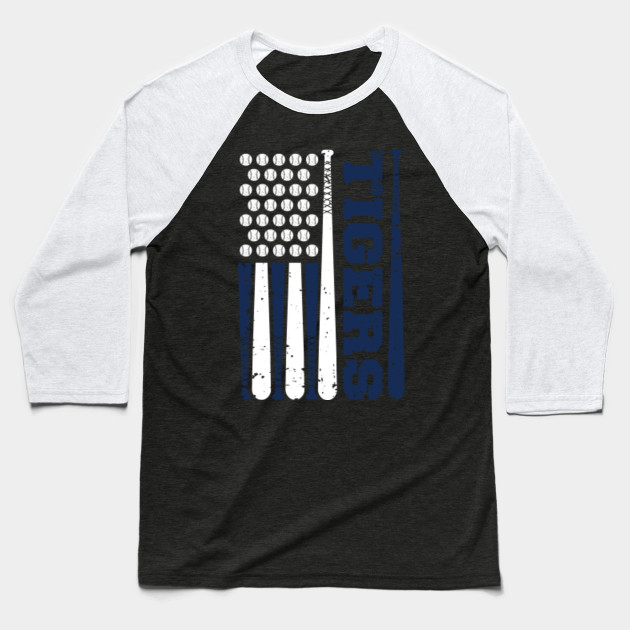 detroit tigers american flag shirt