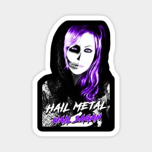 Hail Sagan Hail Metal Apparel Magnet