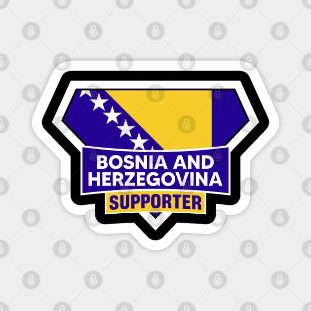 Bosnia And herzegovina Supporter Magnet by ASUPERSTORE