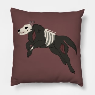 Apocalyptic Zombie Wolf Pillow