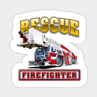 Cartoon Fire Truck Magnet