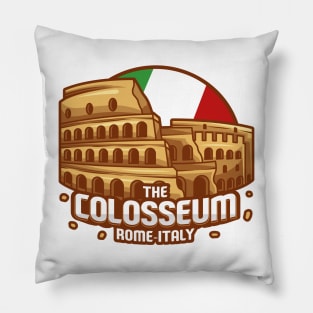 colosseum italy landmark Pillow