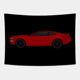 MUSTANG GT DARK-RED Tapestry