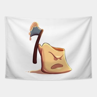 Axe Leche Flan Halloween Cute Food Tapestry