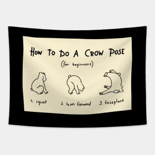 How To Do A Crow Pose Tapestry