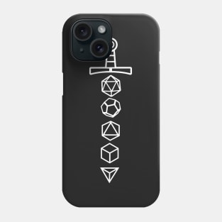 Pen_and_paper_shirts_dice_sword Phone Case