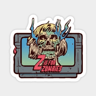 Z is for Zombies - Retro Horror Game Cartridge Magnet