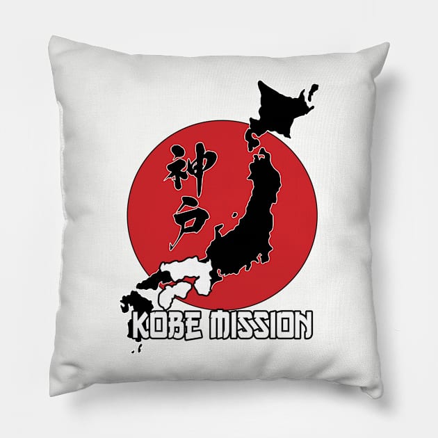 Kobe Mission Pillow by Cryptid