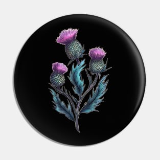 Magical herb. Thistle Pin