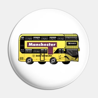 Manchester Transport for Greater Manchester (TfGM) Bee Network yellow bus Pin