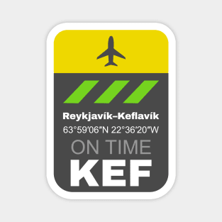 Reykjavik Keflavik KEF Magnet