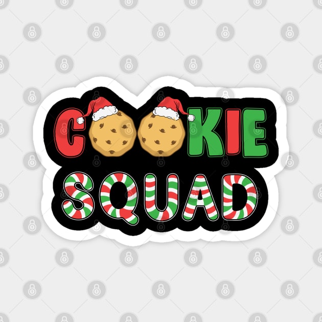 Cookie Squad funny christmas family merch Magnet by MZeeDesigns