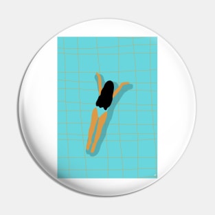 Summer Girl Swimming Pin