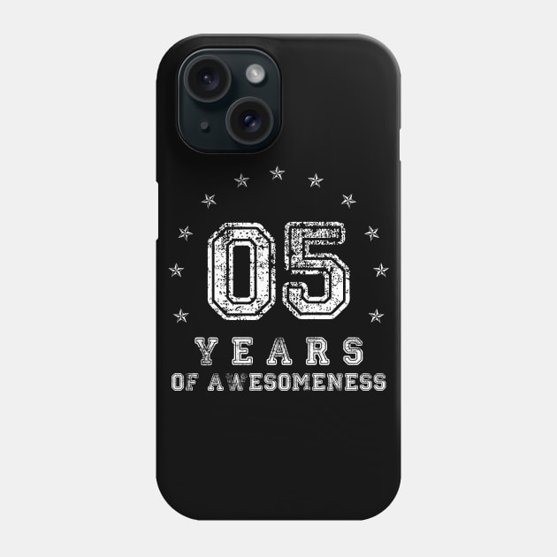 Vintage 5 years of awesomeness Phone Case by opippi