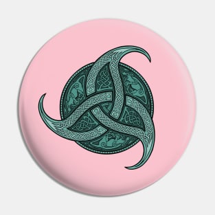 Trinity Knot - Teal Pin