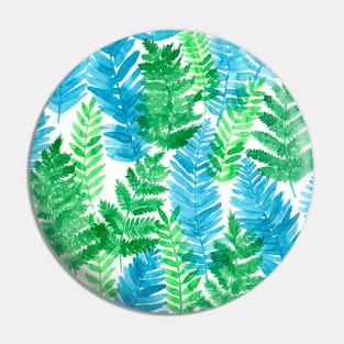 Fern watercolor Pin