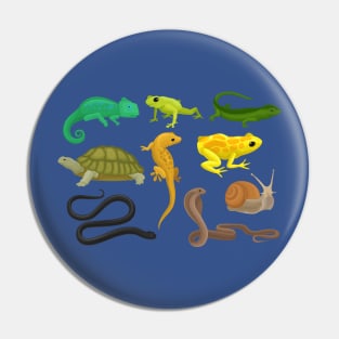 Reptile Amphibian Collection Pin