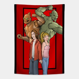 robot monster girl Tapestry