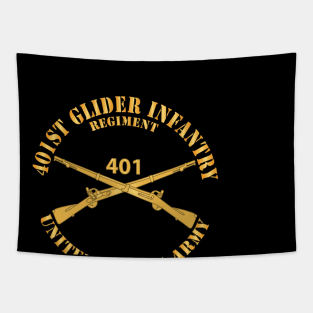 401st Glider Infantry Regiment - US Army w Branch X 300 Tapestry