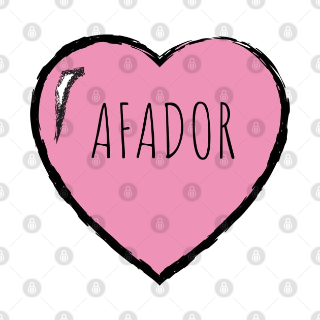 I Love Afador Dog by Inspire Enclave