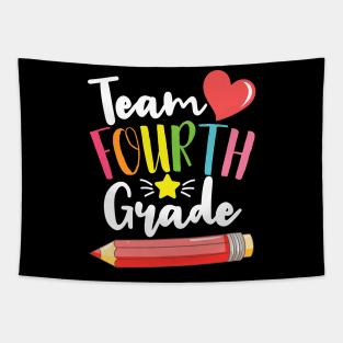 Team Fourth Grade Cute Back To School Gift For Teachers and Students Tapestry