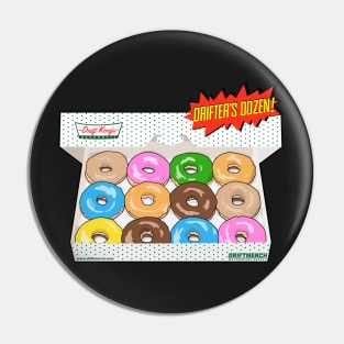 Drift King's Donuts Drifter's Dozen Special Glazed Funny T-Shirt Pin