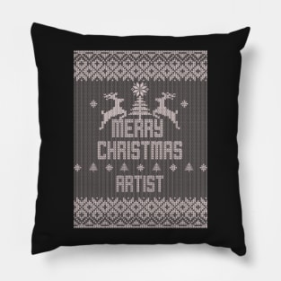 Merry Christmas ARTIST Pillow