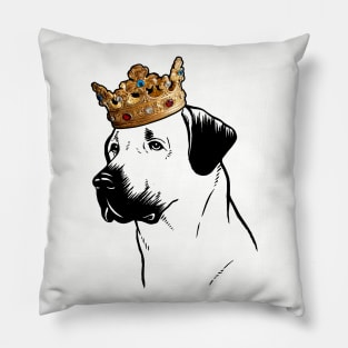 Anatolian Shepherd Dog King Queen Wearing Crown Pillow