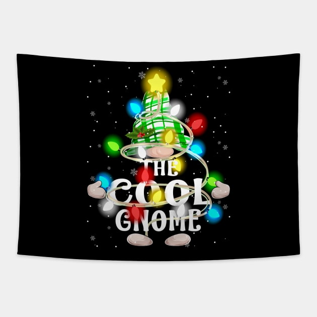 The Cool Gnome Christmas Matching Family Shirt Tapestry by intelus