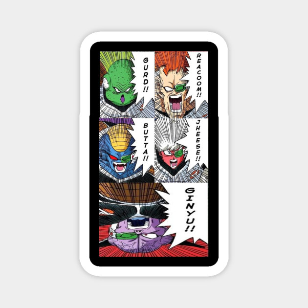 Ginyu Force Dragonball Z Magnet Teepublic