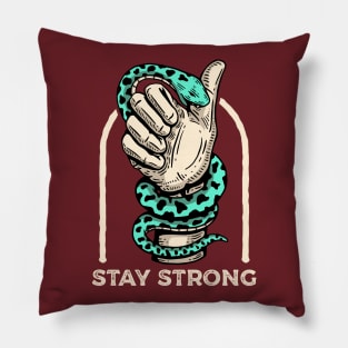 Stay Strong Snake Bite Pillow