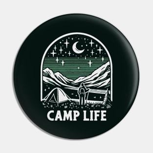 Camp Life Pin