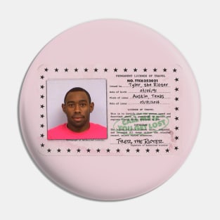 Call Me If You Get Lost Passport Tyler Mugshot Pin