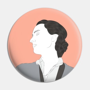 Georgia O'Keeffe - Portrait Pin