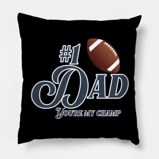 Best Dad football champ Pillow