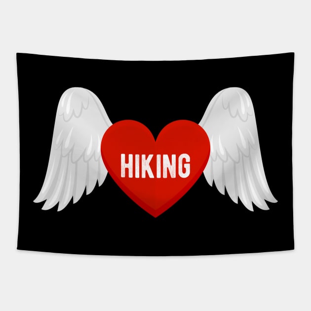 I love Hiking Tapestry by Eric Okore