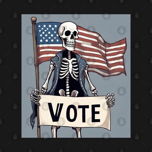 Election Year Skeleton Vote by FunGraphics