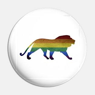 Gay Pride Lion Pin