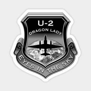 3D U2 Dragon Lady spy plane shield Magnet