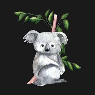 Lovely Koala Bear Drawing Cute Australian Native Gift T-Shirt