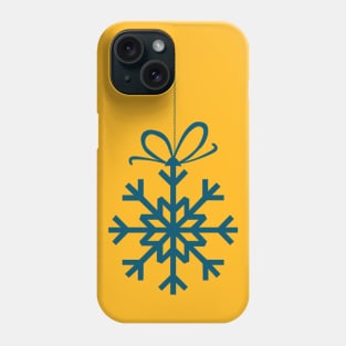 Christmas Snow Blue Decorations Phone Case